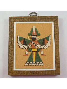 Zuni Wing Knife Man 1978 Sand Painting Rainbow Way Ltd Albuquerque NM